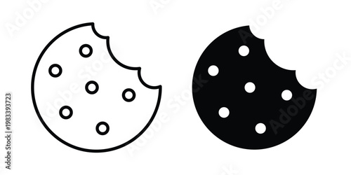 Cookie icon vectors set. vector icon for web design