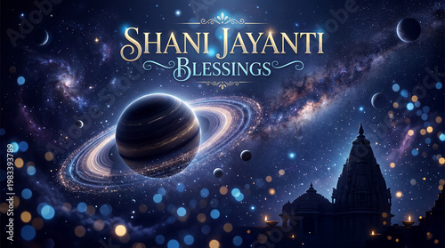 Spiritual Hindu observance dedicated to Lord Shani, symbolizing justice, karma, and discipline, celebrated with devotion, oil lamps, and temple rituals.