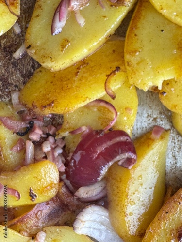 Close-up of crispy roasted ...