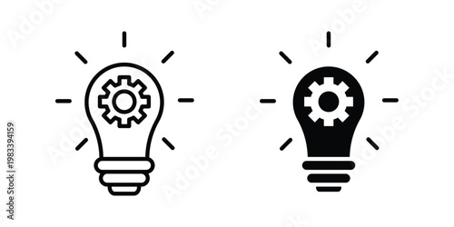 Creative idea icon vectors set. vector icon for web design