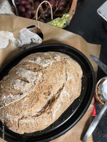 Close-up of freshly baked a...