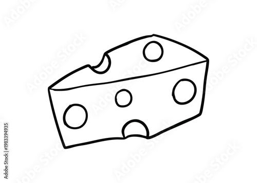 Cheese Coloring Food Theme Printable