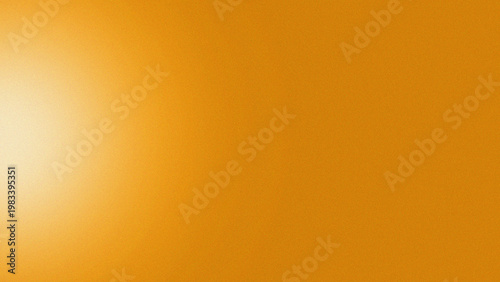 a bright orange background with a white spot