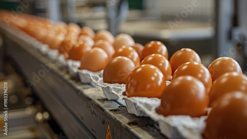 Wallpaper Mural Poultry facility workers efficiently manage egg sorting conveyor belt, carefully placing fresh eggs into cartons leveraging management efficiency techniques well-lit egg processing facility during day Torontodigital.ca