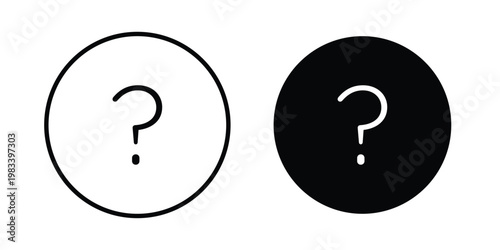 Doubts button icon vectors set. vector icon for web design