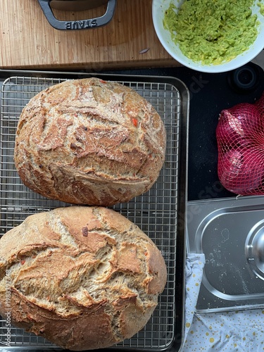 Delicious homemade sourdoug...