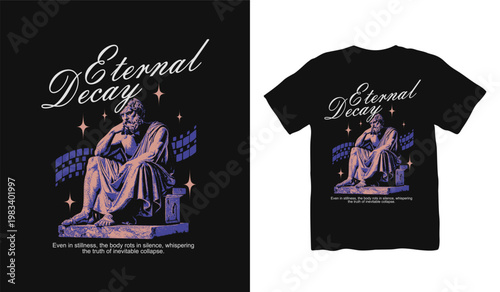 Tableau sur toile Christian Streetwear T-shirt Design, Brutalism T-shirt Design