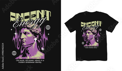Tableau sur toile Christian Streetwear T-shirt Design, Brutalism T-shirt Design