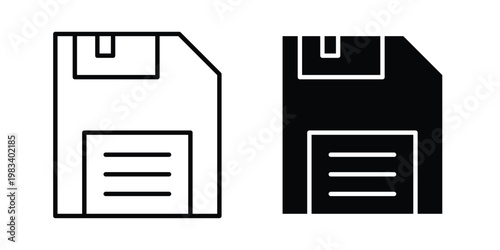 Floppy disk icon vectors set. vector icon for web design