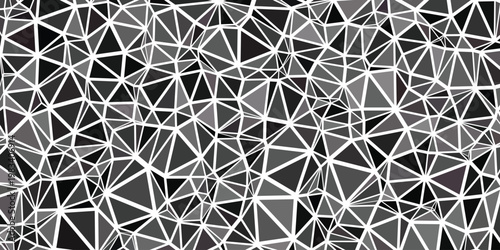Abstract Background Abstract low poly geometric background, black and grey polygonal mesh texture, dark crystalline vector wallpaper
