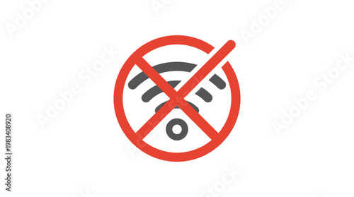 No WiFi or Internet Symbol.