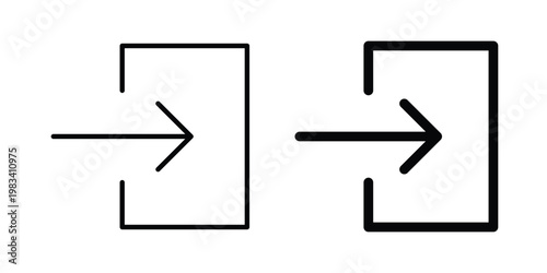 Log in icon vectors set. vector icon for web design