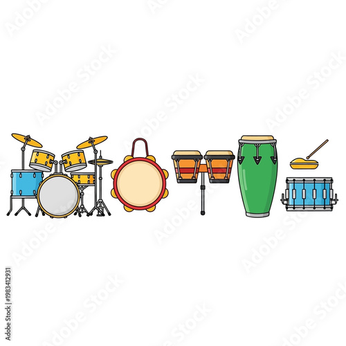 Collection of Diverse Musical Percussion Instruments