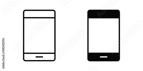 Mobile icon vectors set. vector icon for web design