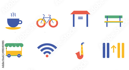 Minimal Urban Micro Experiences Icon Set