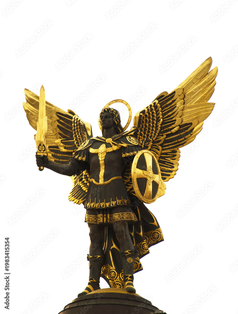 Fototapeta premium The statue archangel michael Ukraine Kiev .