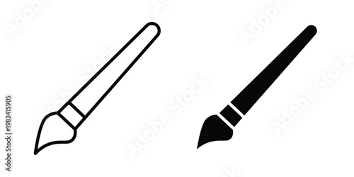 Paint brush icon vectors set. vector icon for web design