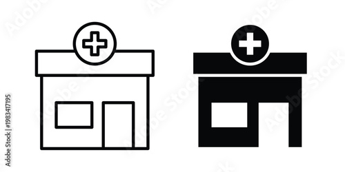 Pharmacy icon vectors set. vector icon for web design