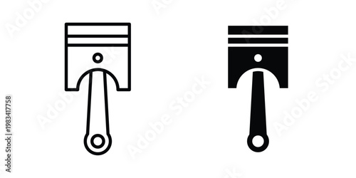 Piston icon vectors set. vector icon for web design