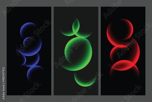 Fluorescent microscopic images a tri color cellular structure visualization