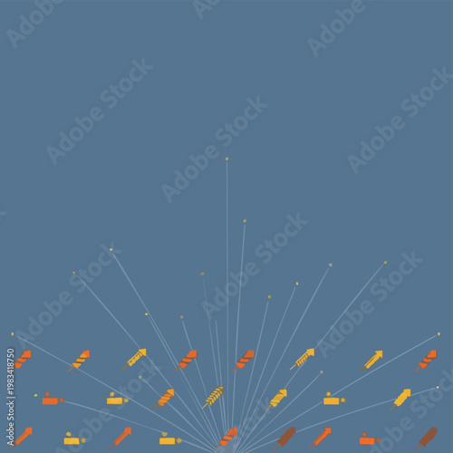 A vibrant abstract illustration of dynamic lines and shapes radiating from a central point, symbolizing collective growth and the empowering spirit of individual independence