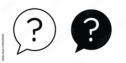 Question icon vectors set. vector icon for web design
