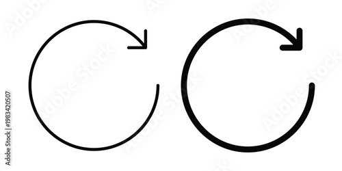 repeat icon vectors set. vector icon for web design