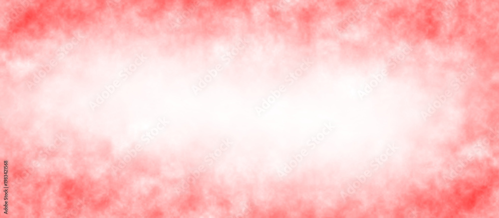 Fototapeta premium Abstract soft red smoke mist fog frame isolated transparent background, Colorful smoke texture gradient haze, Steam fog backdrop with copy space for design, Mockup template, PNG