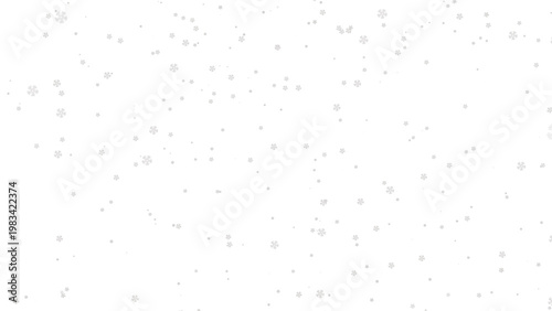 Minimalist falling snow texture, delicate winter snowflakes on white, soft seasonal snowfall pattern for holiday greeting cards and festive design isolated on White Background