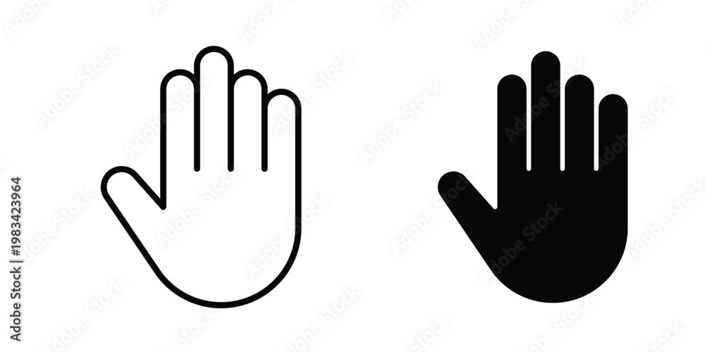 Fototapeta premium Stop icon vectors set. vector icon for web design