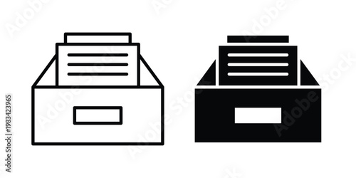 Store files icon vectors set. vector icon for web design
