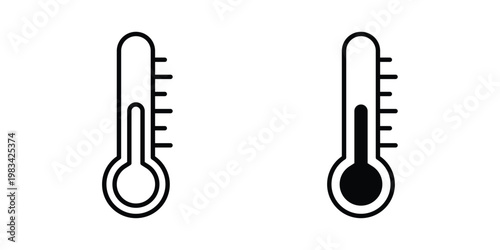 Temperature icon vectors set. vector icon for web design