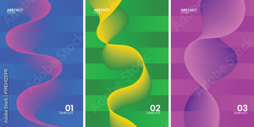 Vibrant abstract vertical stripes a colorful gradient composition with flowing shapes and numerical elements