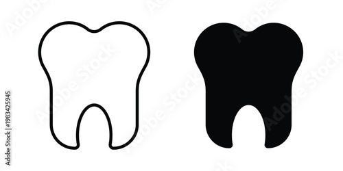 Tooth icon vectors set. vector icon for web design