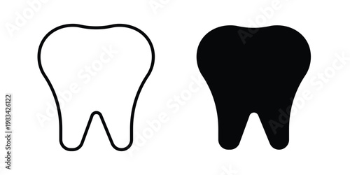 Tooth icon vectors set. vector icon for web design