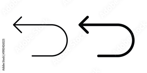 Undo icon vectors set. vector icon for web design