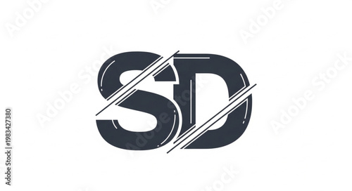 Stylized SD monogram logo with diagonal slash accents.
