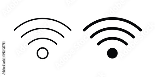 Wifi icon vectors set. vector icon for web design