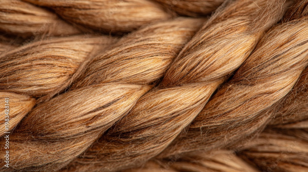 Fototapeta premium Detailed Organic Texture of Warm Brown Braided Fiber with Grain and Depth for Modern Background Applications