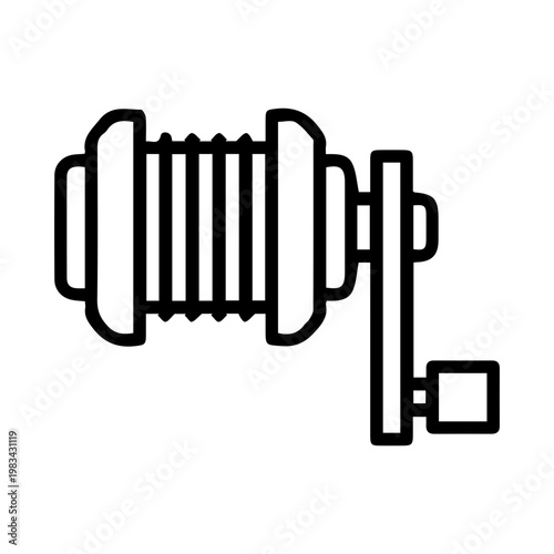 Fishing reel illustration