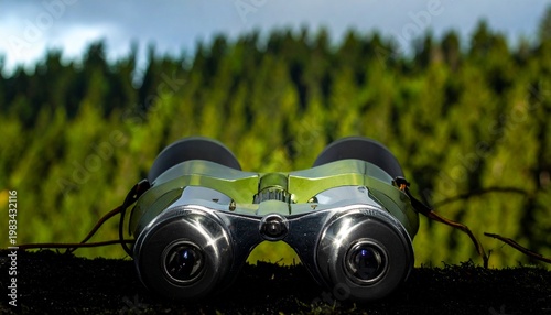 Binoculars on Velvet Background – Lifestyle Visual for Editorial, Exploration, or Luxury Branding Themes