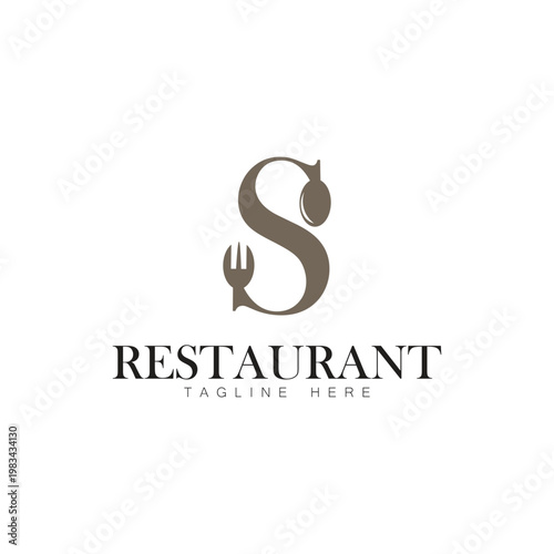 restaurant letter s logo