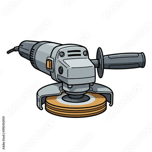 Angle Grinder Tool - Electric Handheld Grinding Machine with Cutting Disc