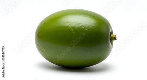 Fresh green lime on white background.