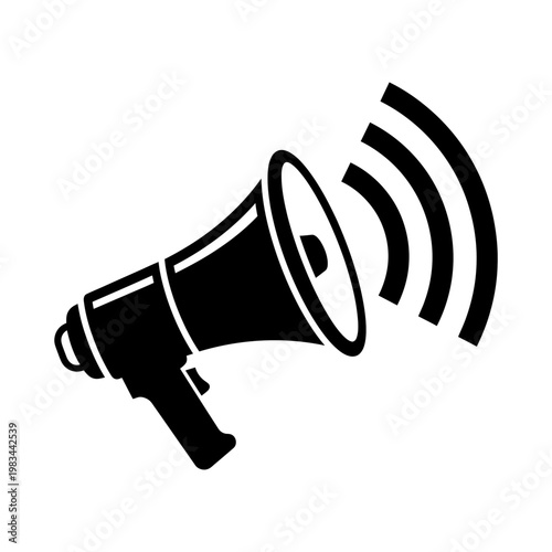 Megaphone Icon - Announcing and Broadcasting Symbol