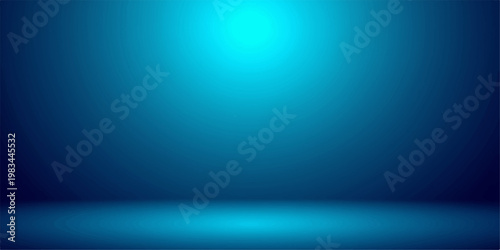 Photos Dark blue abstract studio background with spotlight shining on reflective floor surface, smooth gradient lighting, futuristic stage effect, and clean space for modern product display design
