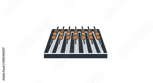 A graphic illustration of a keyboard.