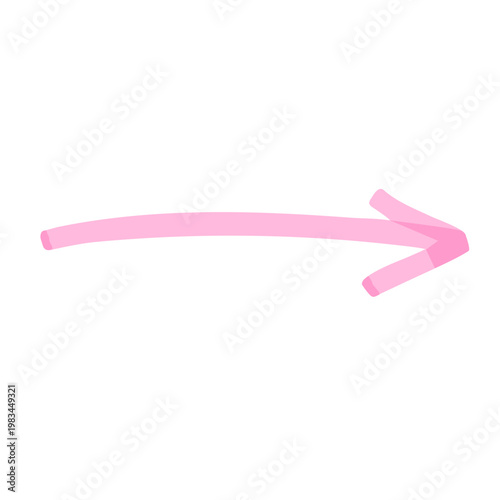 蛍光マーカーペンの矢印素材