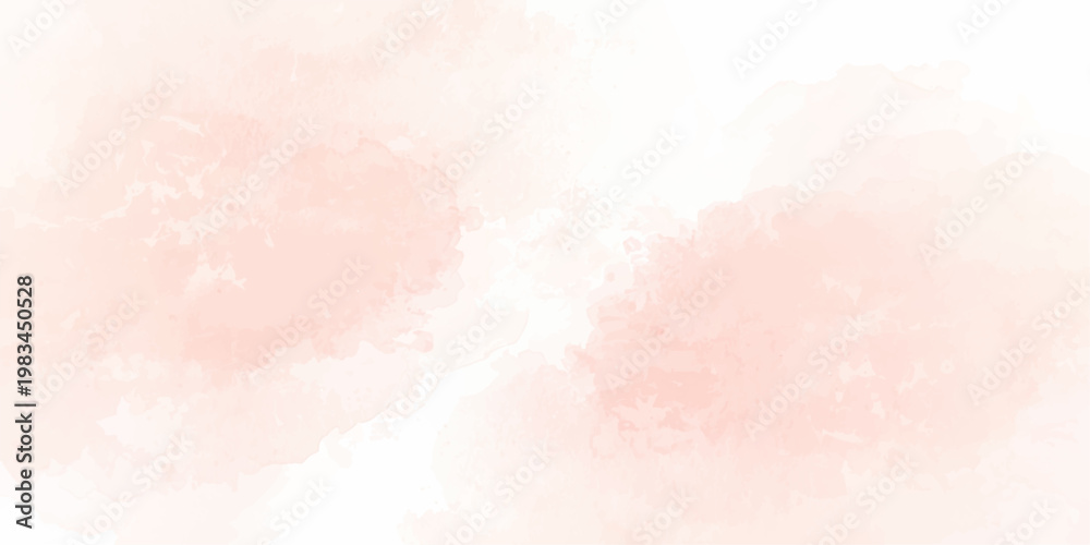 Fototapeta premium Elegant Soft Pastel Pink Watercolor Background with Gentle Gradient Transitions, Delicate Stain Washes, and Subtle Paper Texture, Ideal for Feminine, Romantic, and Artistic Web Graphics.