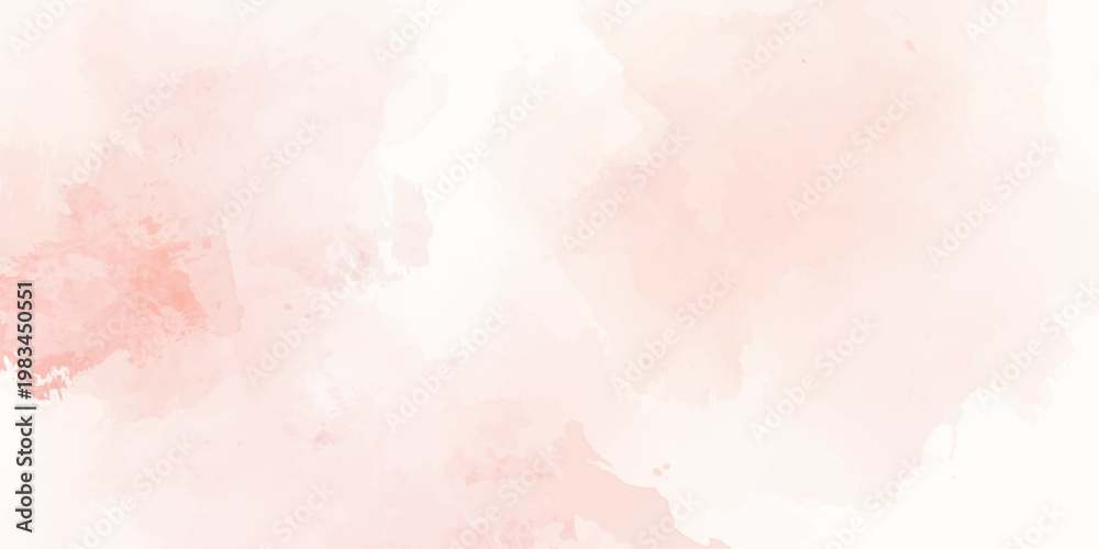 Fototapeta premium Pastel Pink Abstract Watercolor Texture Background with Smooth Gradient Blends, Soft Artistic Wash Effects, and Fine Paper Grain, Perfect for Romantic and Elegant Feminine Design Projects.
